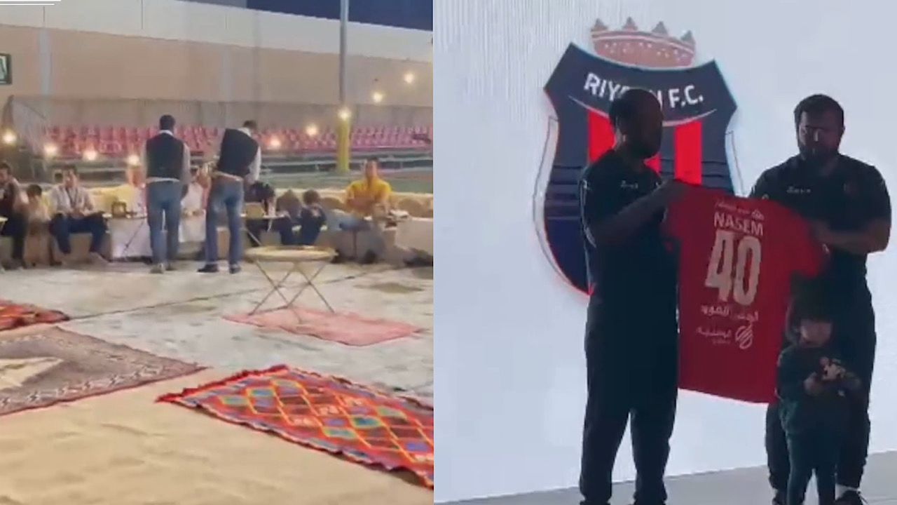 نادي ⁧‫الرياض‬⁩ يقيم حفل تكريم لأقدم عامل في الأندية .. فيديو