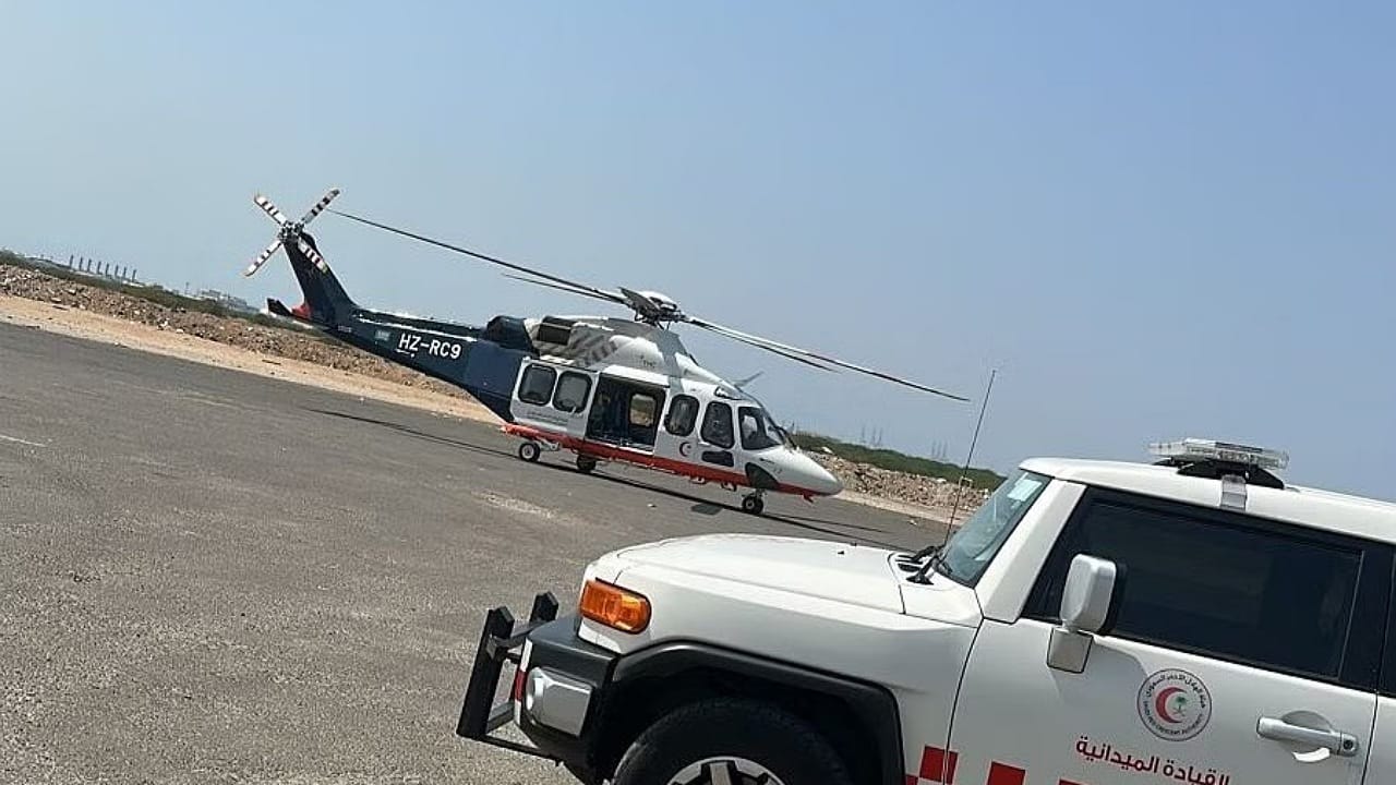 نقل حالتين خطيرتين بالإسعاف الجوي لمستشفى الملك فهد جراء حادث تصادم