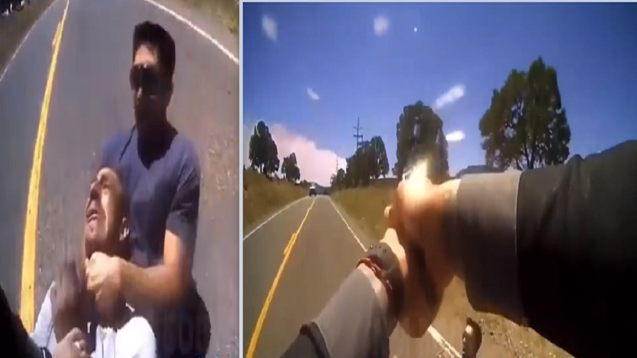 شاب يساعد شرطية حامل في ضبط مجرم على طريقة الأفلام..فيديو