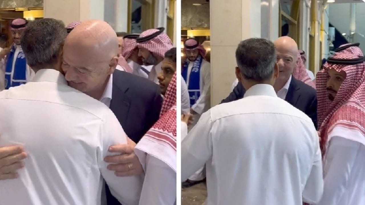 سامي الجابر يلتقي رئيس الفيفا .. فيديو