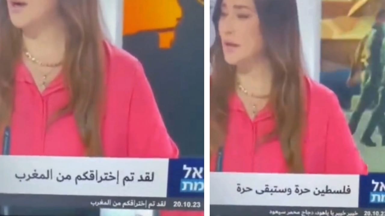 هاكر يخترق قناة إسرائيلية ويكتب “فلسطين حرة” على الهواء مباشرة..فيديو