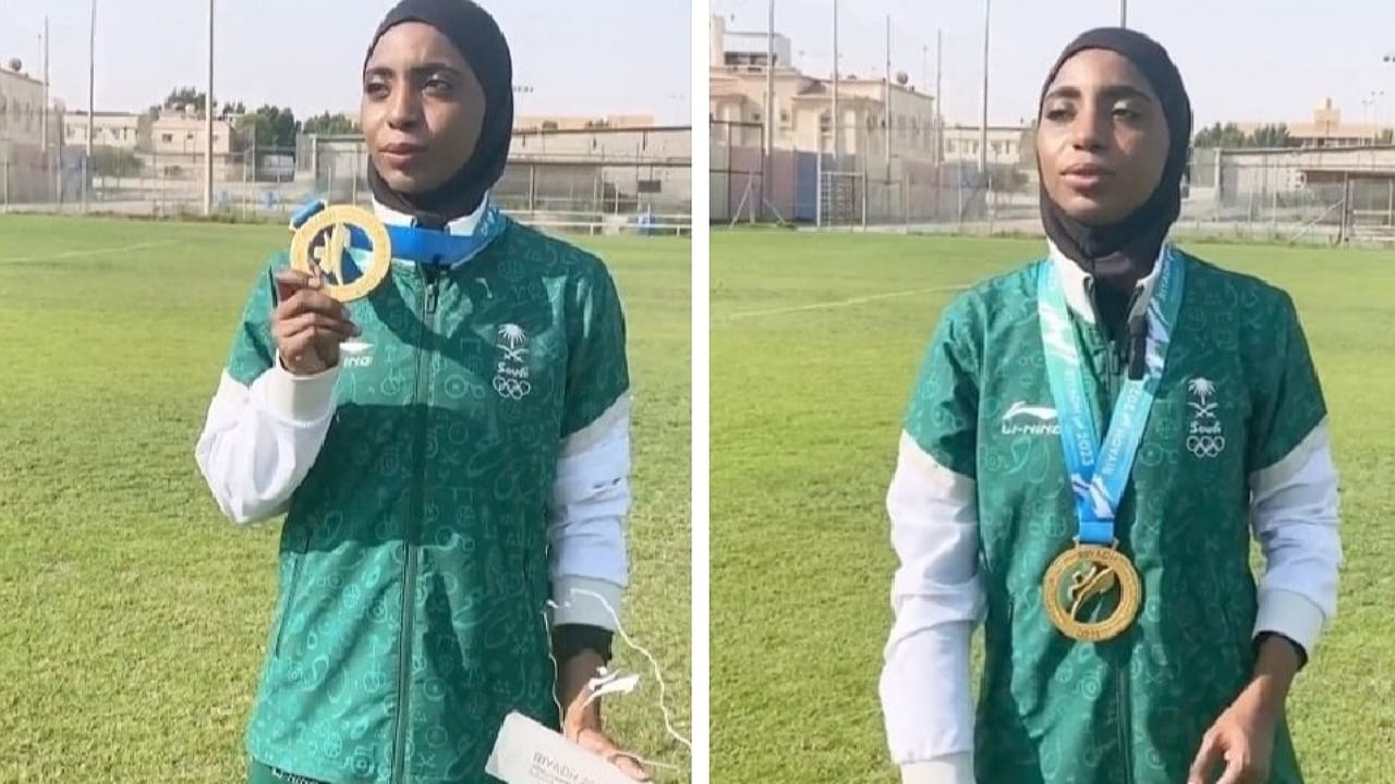 كلثوم حنتول تروي قصة حصولها على أول ميدالية ذهبية سعودية في دورة الألعاب العالمية القتالية للسيدات.. فيديو