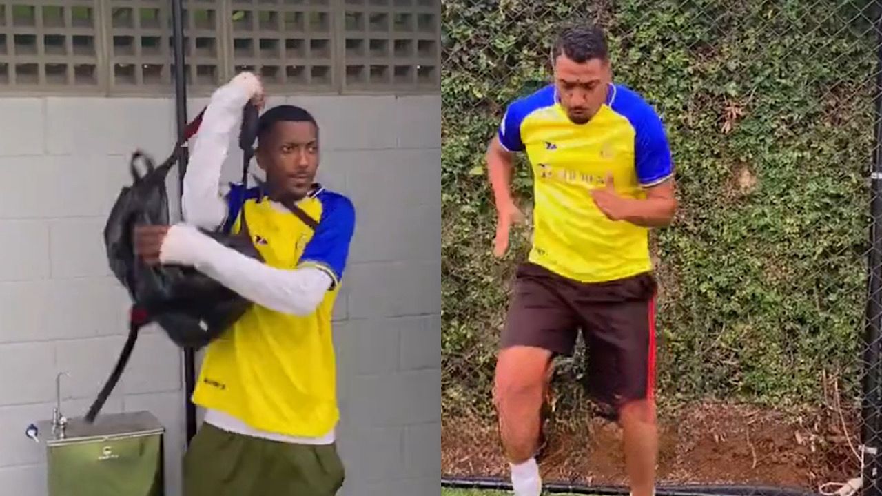 تاليسكا يشارك مقطع يقلّد ردة فعله عندما يجد رونالدو قبله في الملعب .. فيديو