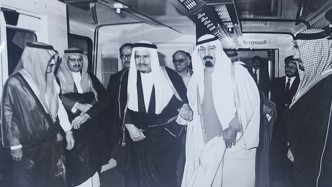 صورة نادرة للملك عبدالله والأمير محمد بن عبدالعزيز