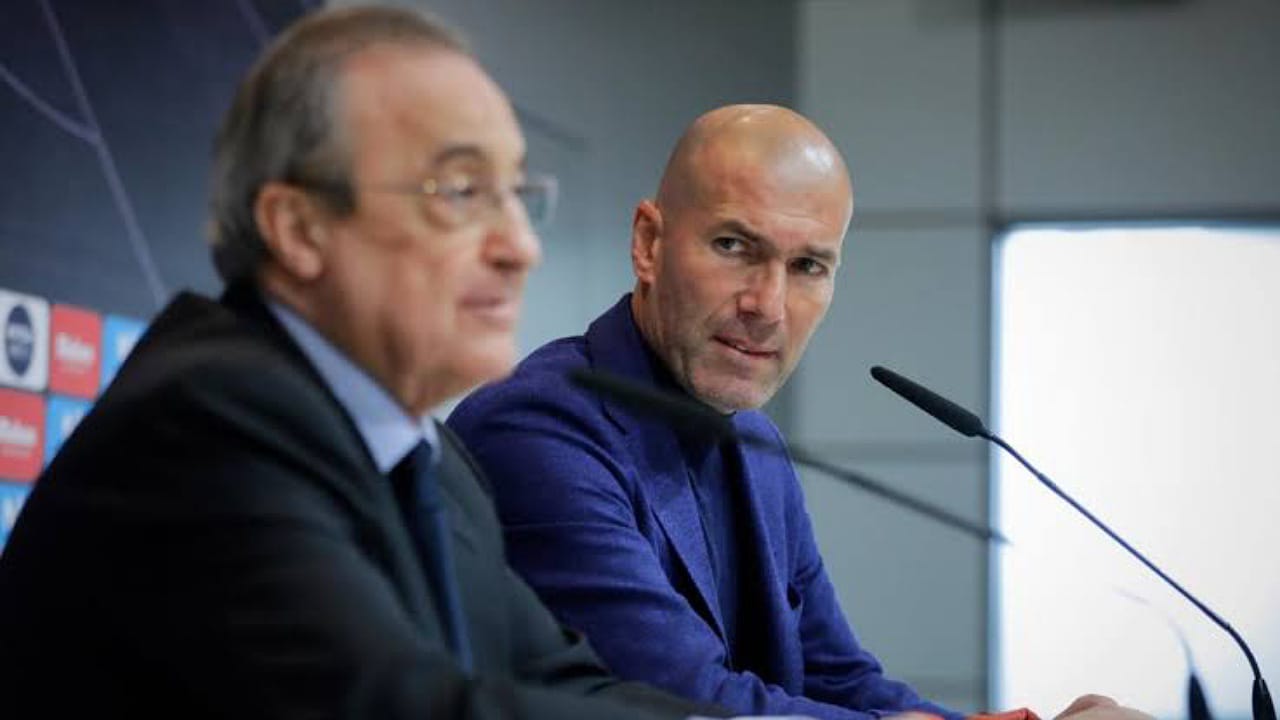 بيريز في خلاف مع إدارة ريال مدريد حول خلافة زيدان لـ أنشيلوتي