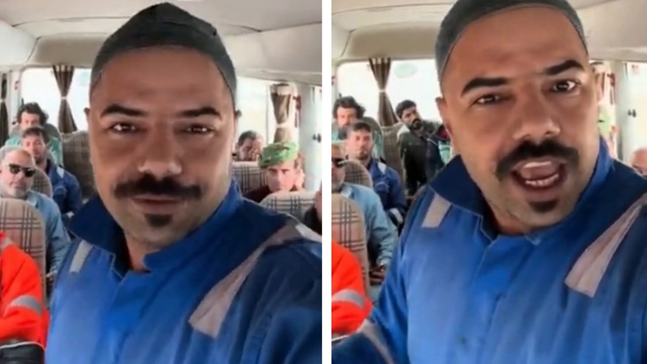 غضب عمال عراقيين بعد طردهم واستبدالهم بإيرانيين..فيديو