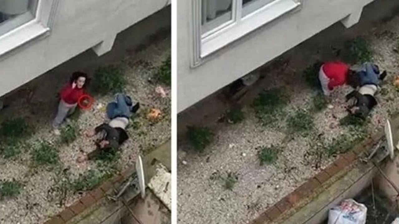 امرأة تلقي زوجها من الشرفة بسبب الخيانة.. فيديو