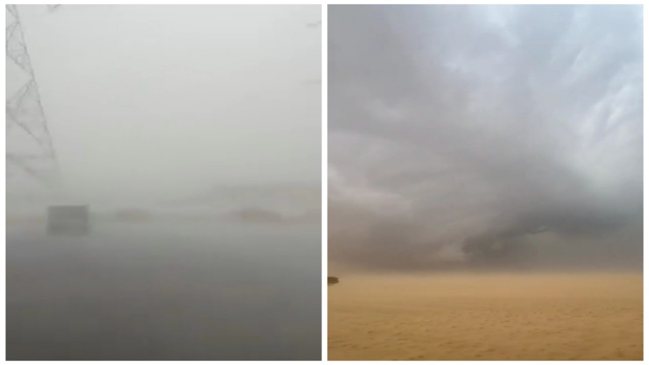 هطول أمطار غزيرة جنوب جدة .. فيديو