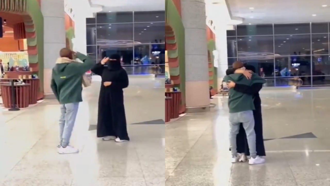 لحظة استقبال أم لابنها بعد تخرجه من العسكرية .. فيديو