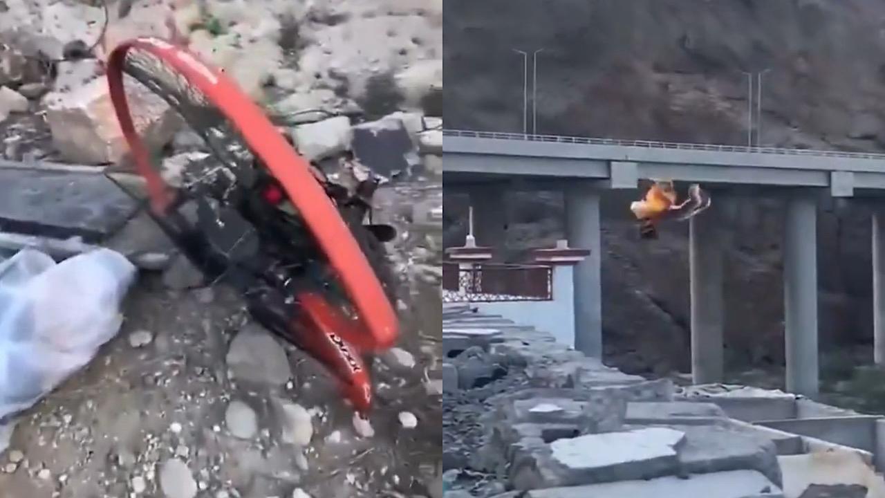 سقوط أحد ممارسي الطيران الشراعي في عمان .. فيديو