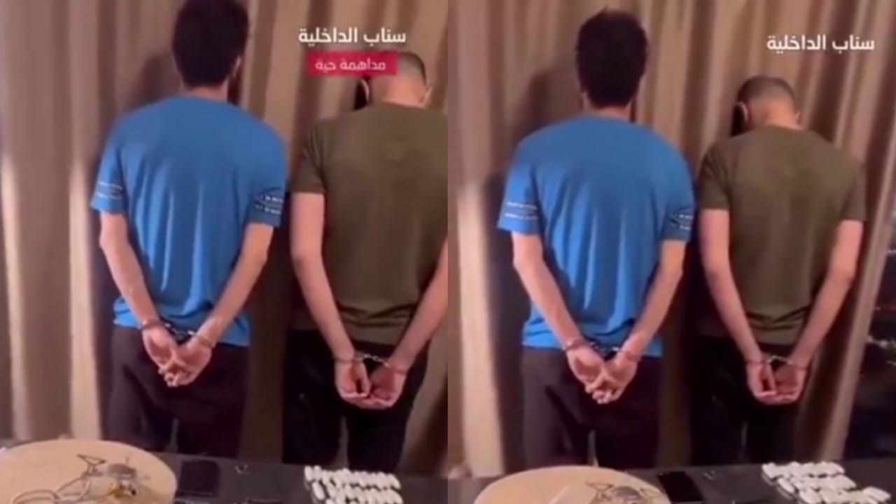 لحظة مداهمة رجال الأمن لعصابة مخدرات في الرياض .. فيديو
