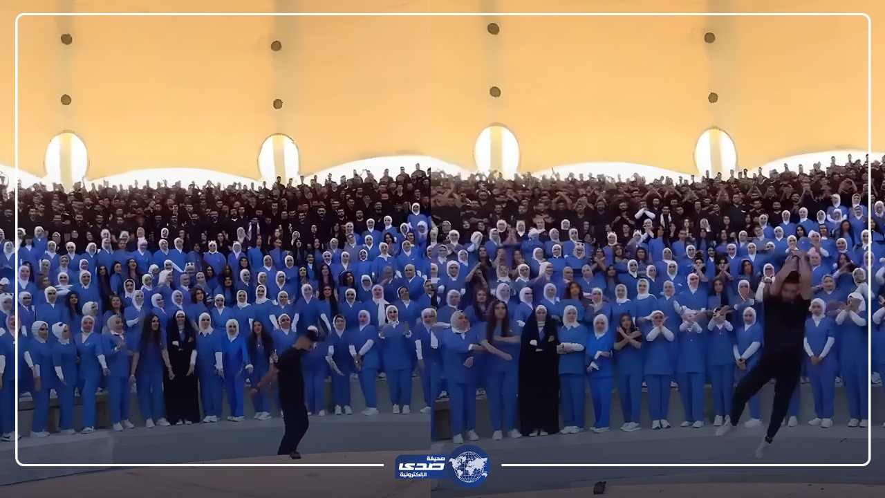طلاب جامعة في بغداد يحتفلون على طريقة رونالدو .. فيديو