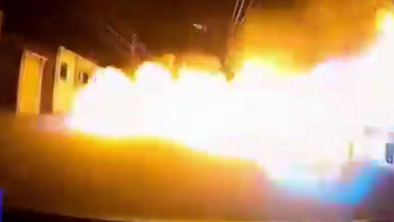 لحظة انفجار حي بالكامل في كوريا الجنوبية .. فيديو