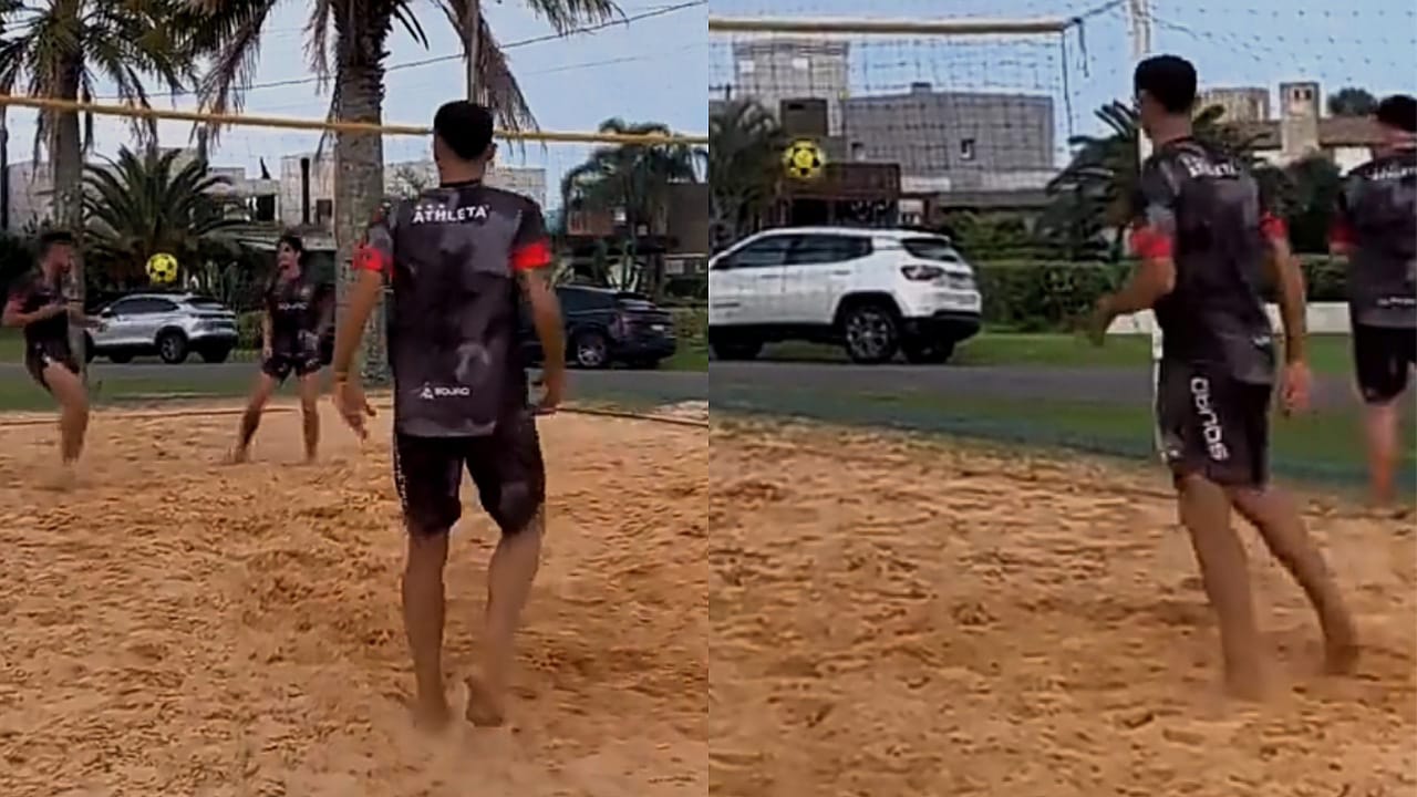 إيبانيز برفقة تيليس على شواطئ البرازيل .. فيديو