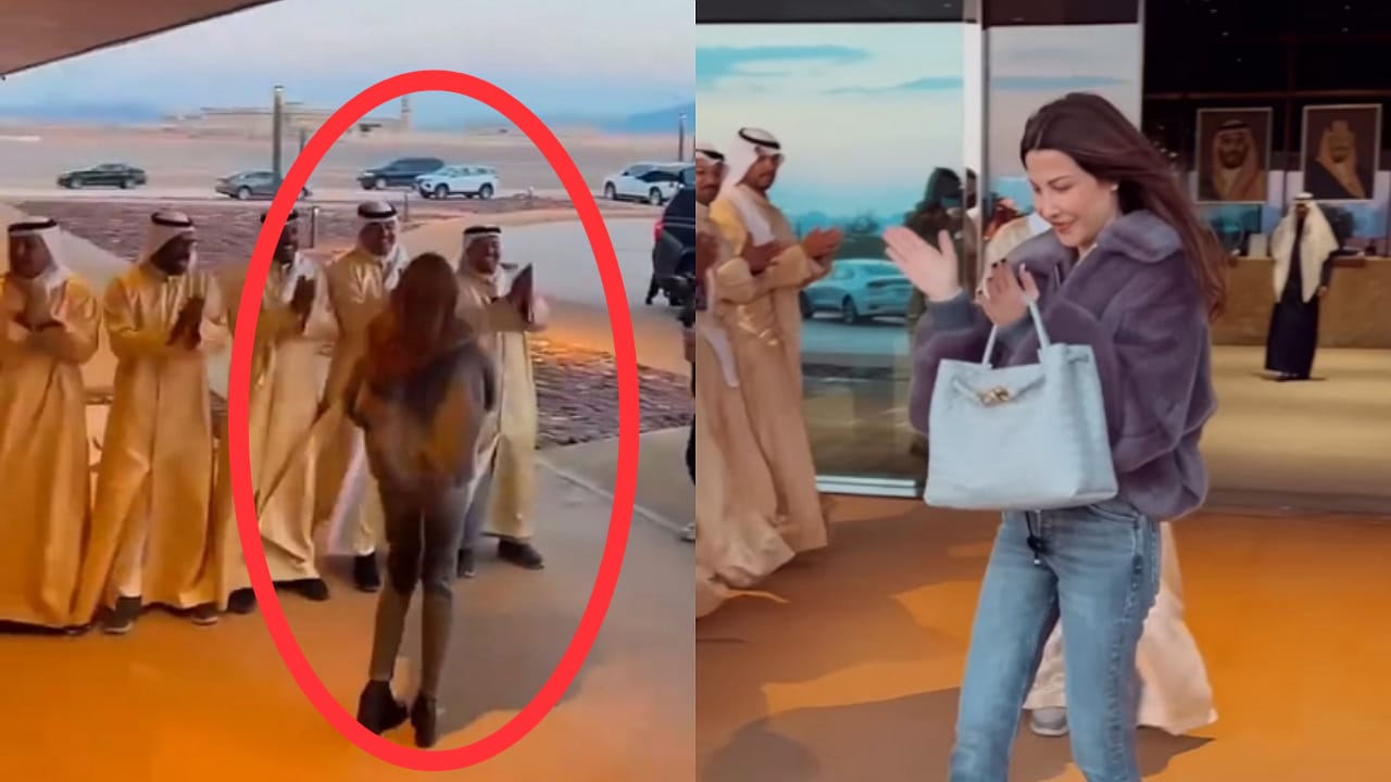 نانسي عجرم تشارك بالرقص أثناء استقبالها في العُلا .. فيديو
