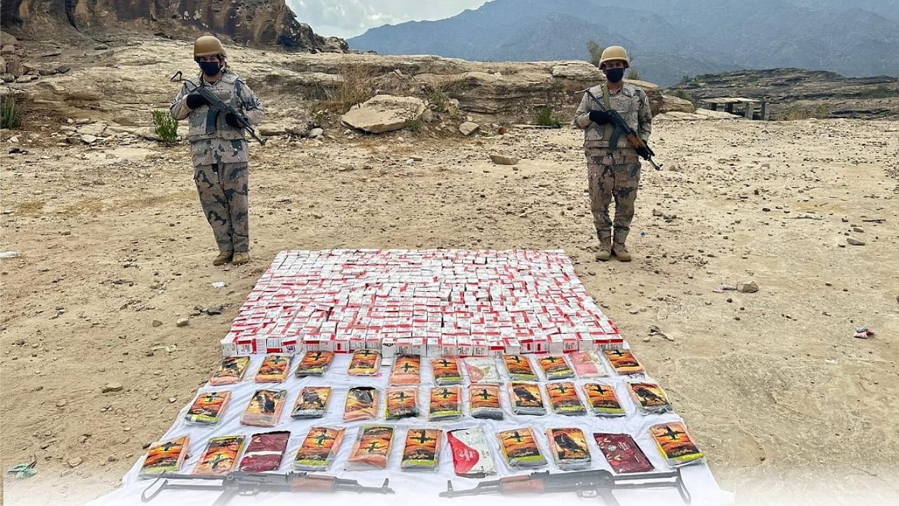 إحباط تهريب كمية من المخدرات في عسير