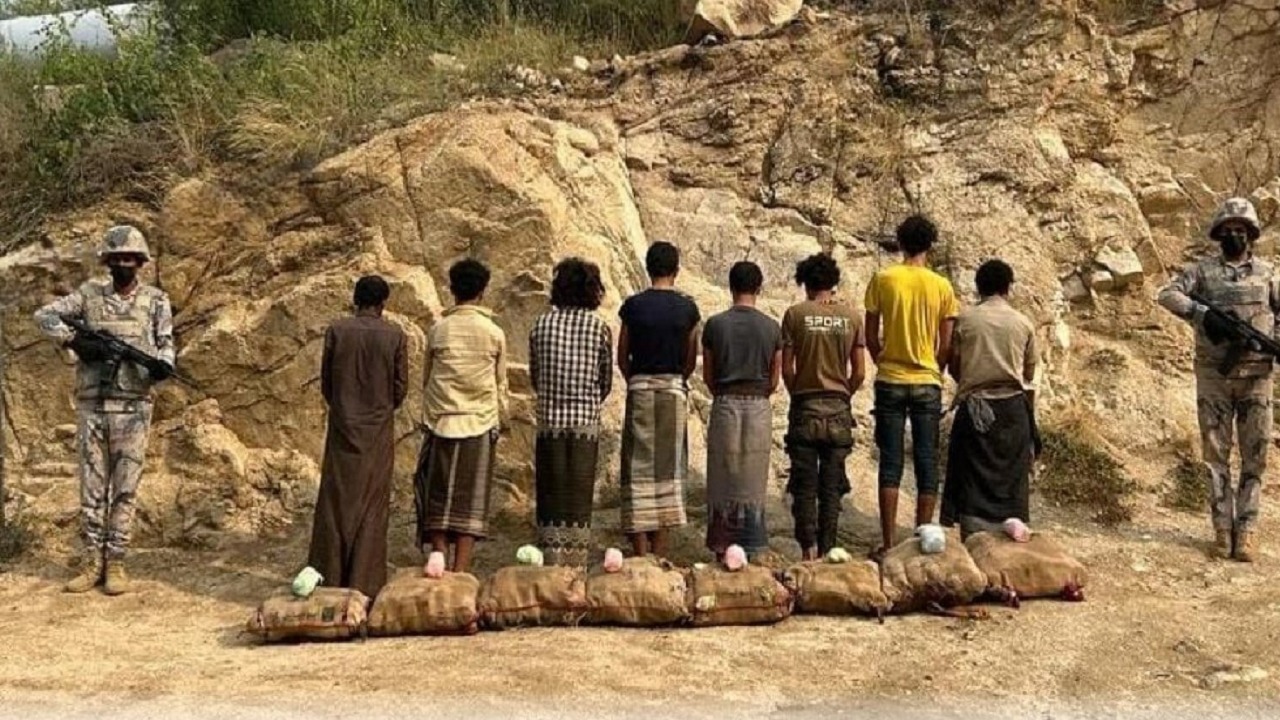 ضبط 8 مخالفين لتهريبهم 160 كجم من  القات بجازان