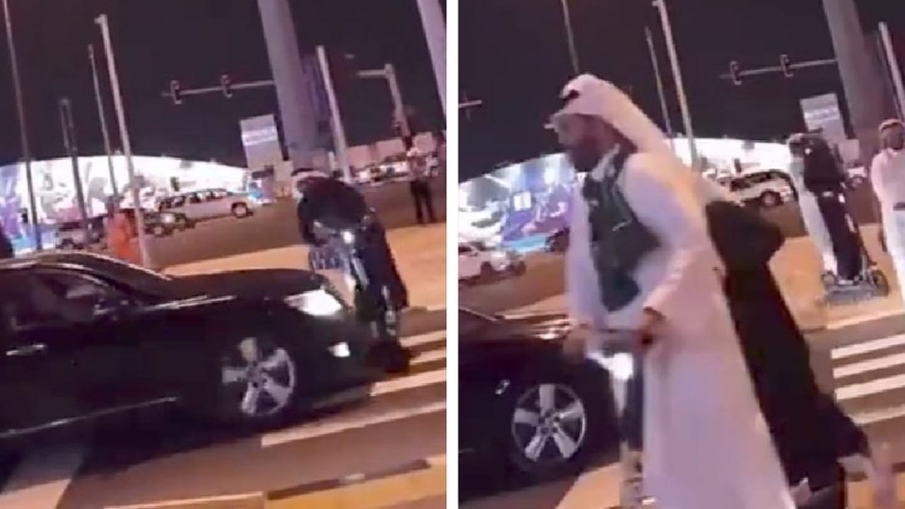 نجاة قائد سكوتر كهربائي من حادث دهس في قطر .. فيديو