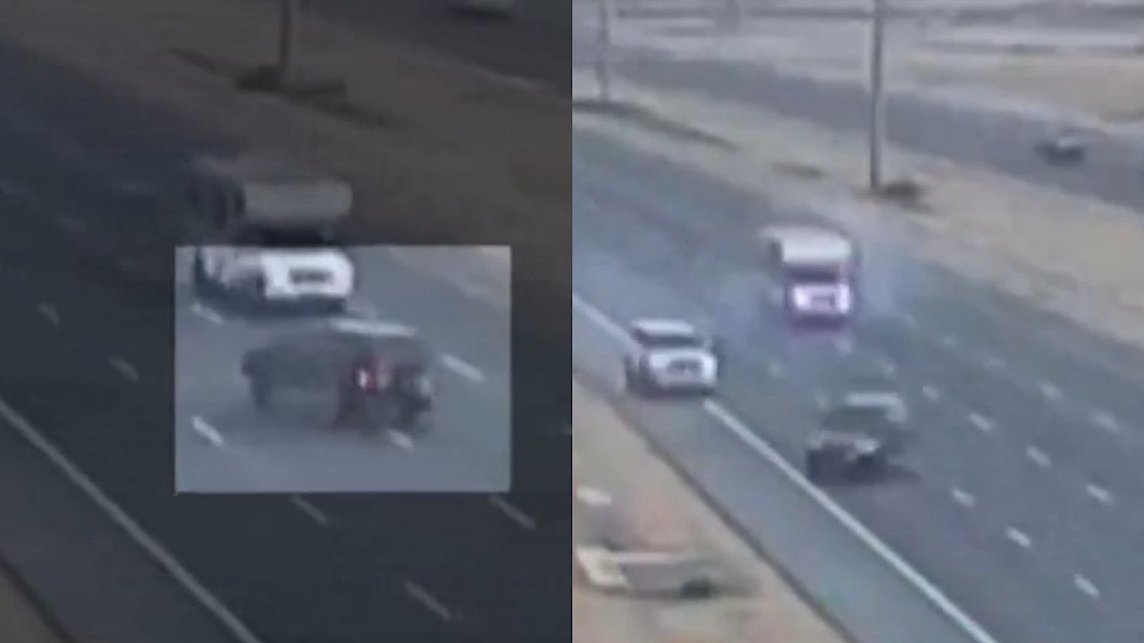 سائق متهور تسبب في حادثة مرورية يلقى عقوبة غير مسبوقة في قطر .. فيديو