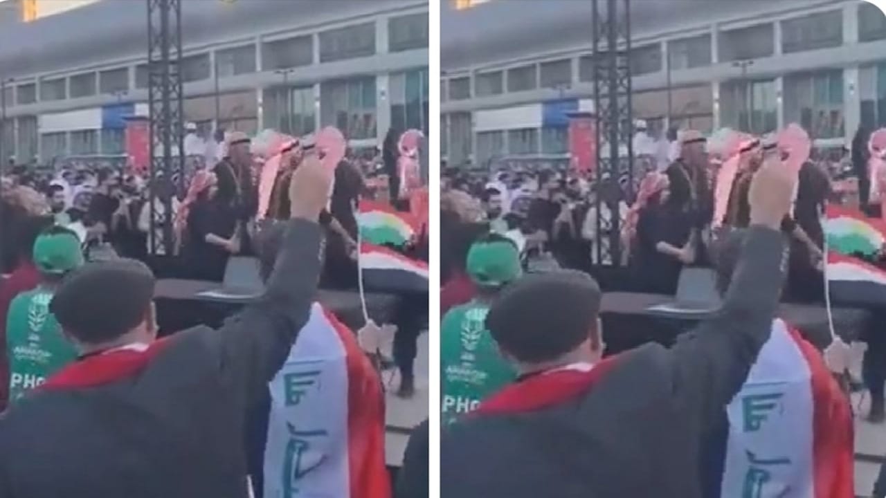 جماهير عراقية تحتفل بعد الفوز على فيتنام .. فيديو