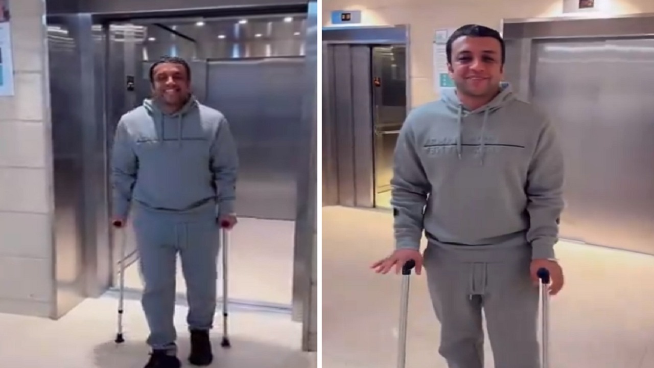 أول ظهور لمحمد الشلهوب بعد إجرائه العملية الجراحية .. فيديو