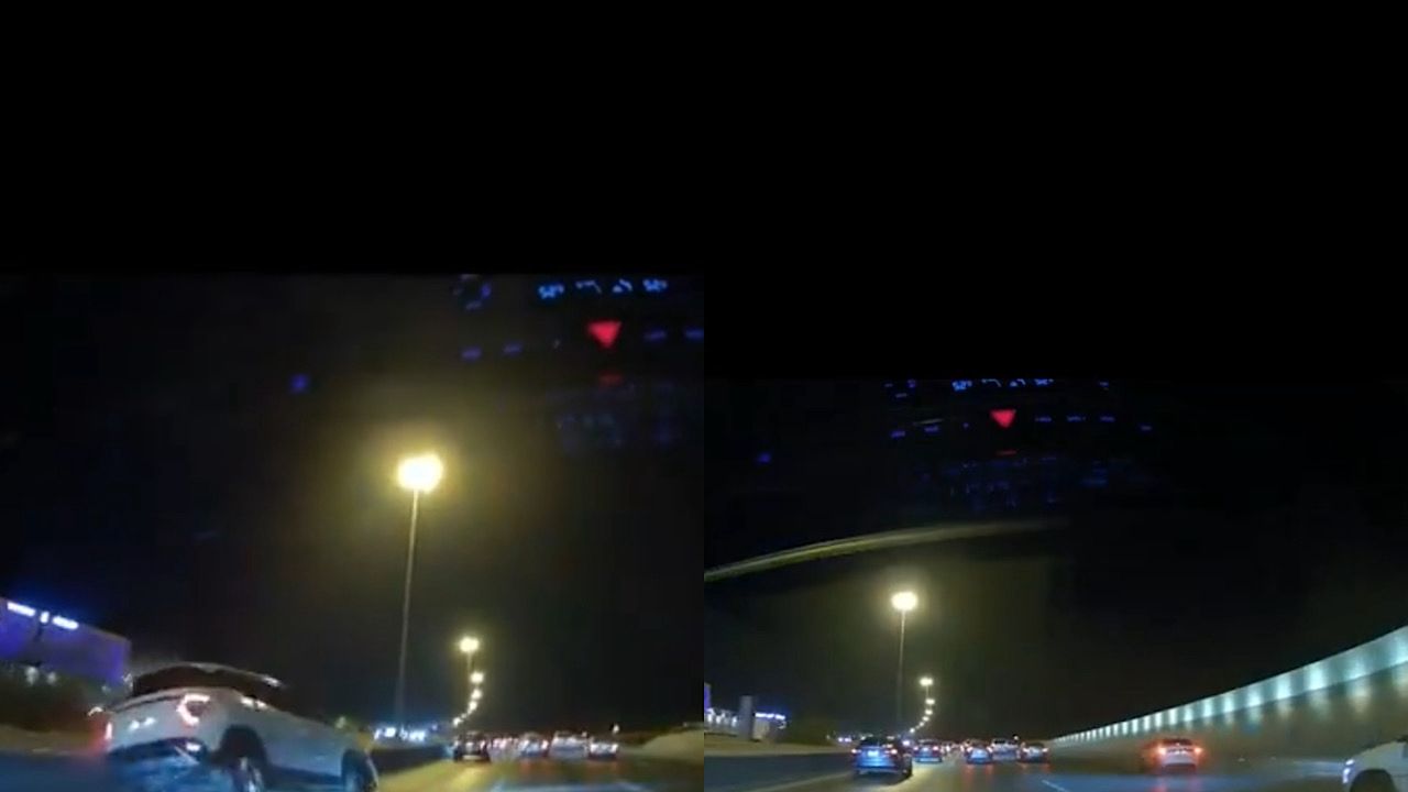 كاميرا داش كام ترصد حادث اصطدام عنيف على الطريق .. فيديو