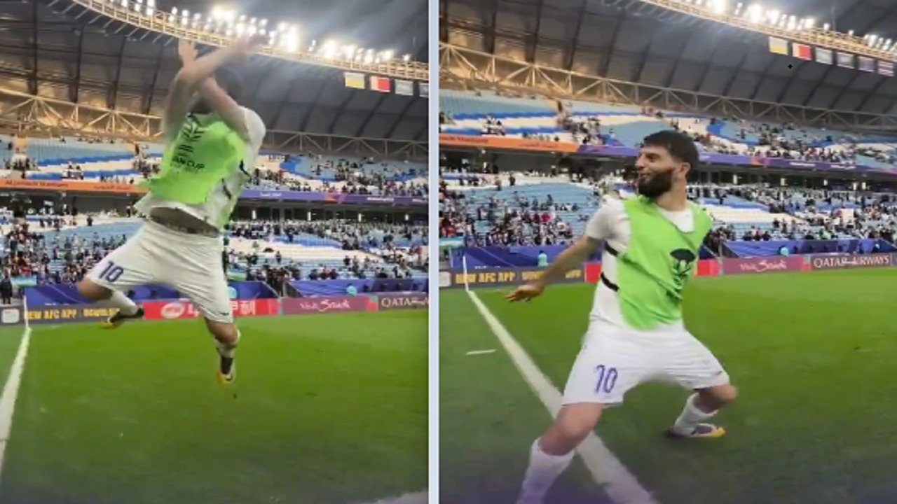 ماشاريبوف يحتفل على طريقة رونالدو بعد فوز أوزبكستان .. فيديو