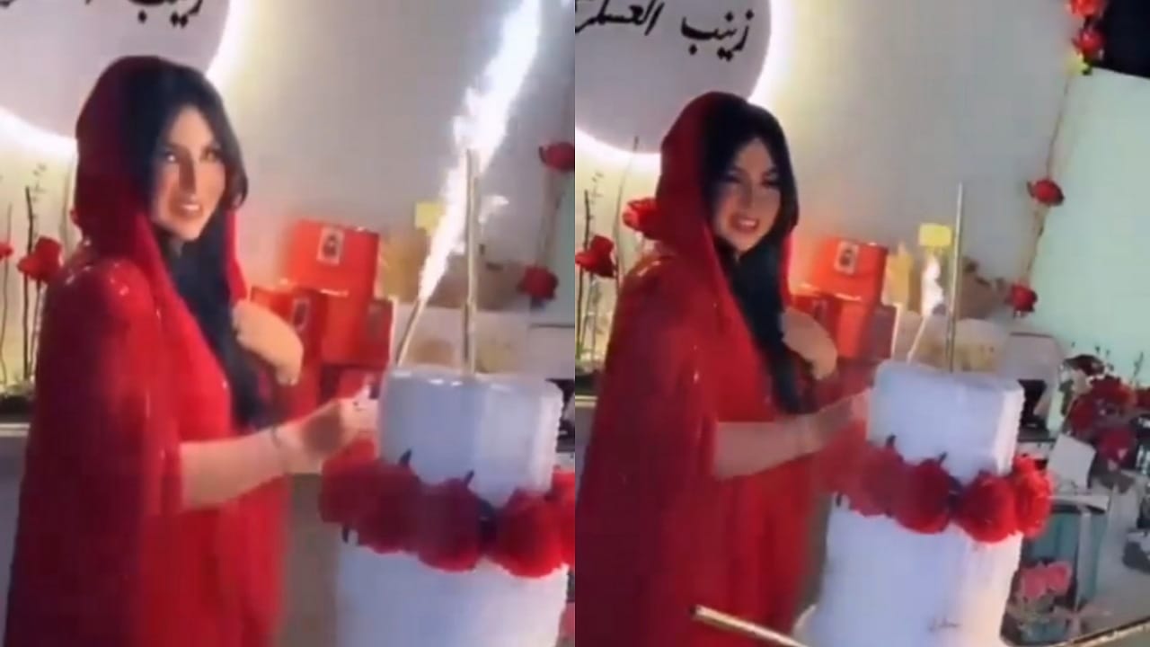 زينب العسكري تحتفل بيوم ميلادها .. فيديو