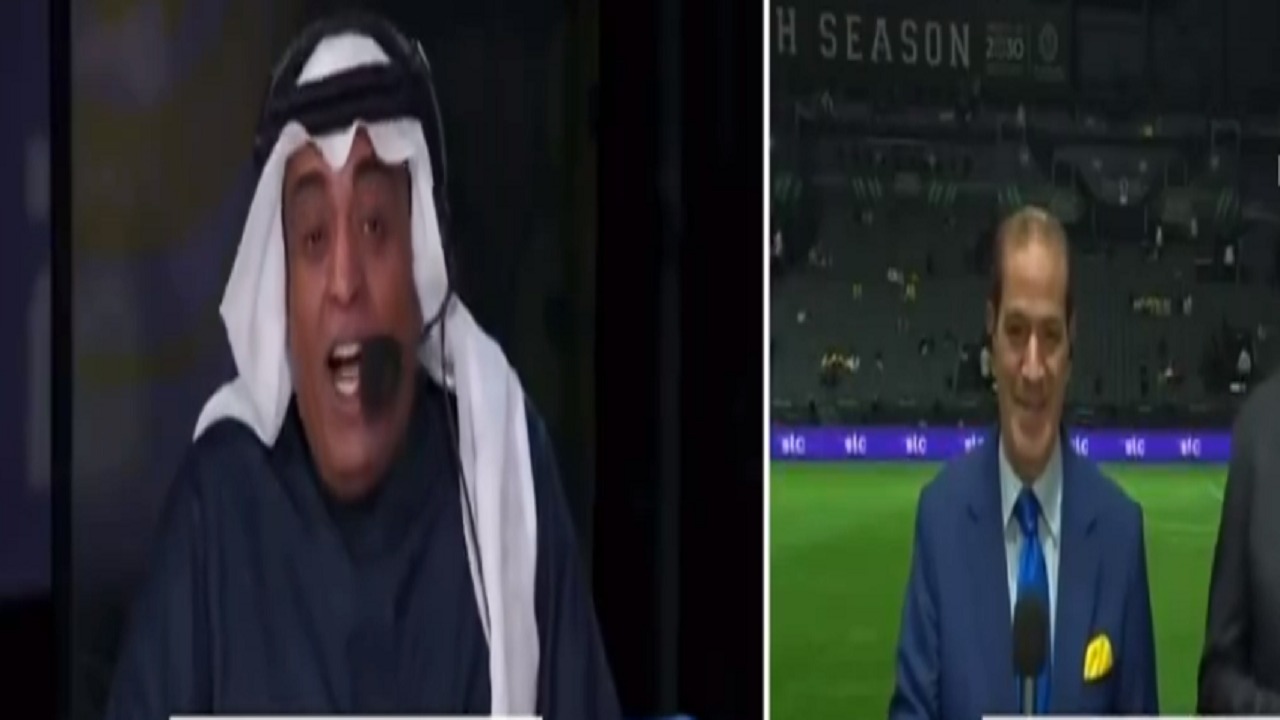 خالد ياسين يمازح وليد الفراج على الهواء .. فيديو
