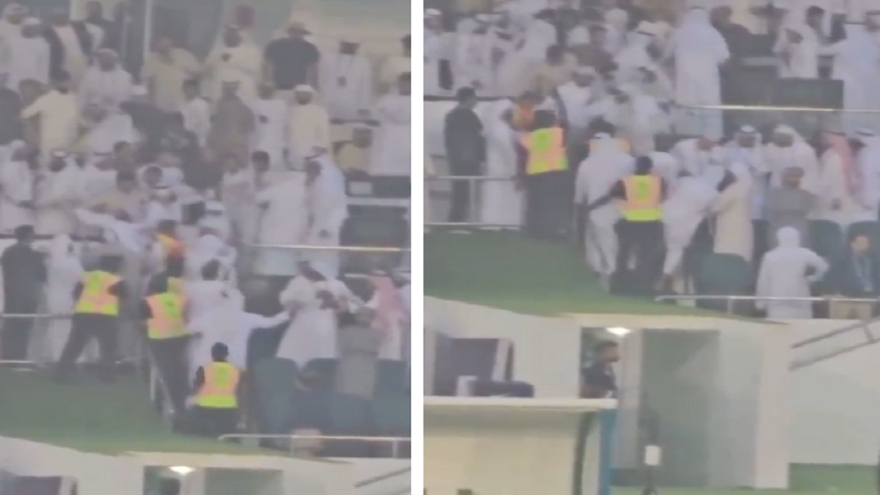 اشتباكات قوية داخل المنصة في مباراة بالدوري الإماراتي .. فيديو