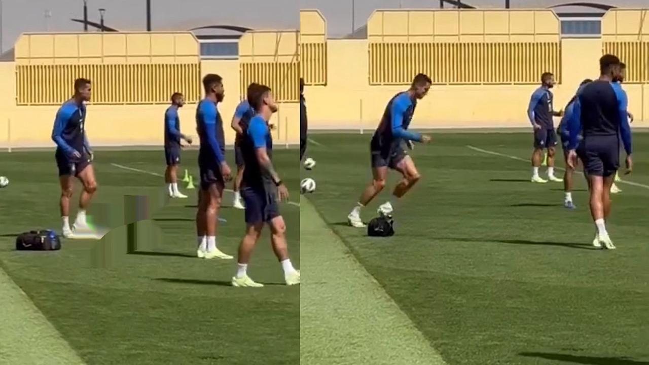 رونالدو يستذكر ريال مدريد أثناء تدريبات النصر ويهتف له بصوت عالٍ .. فيديو