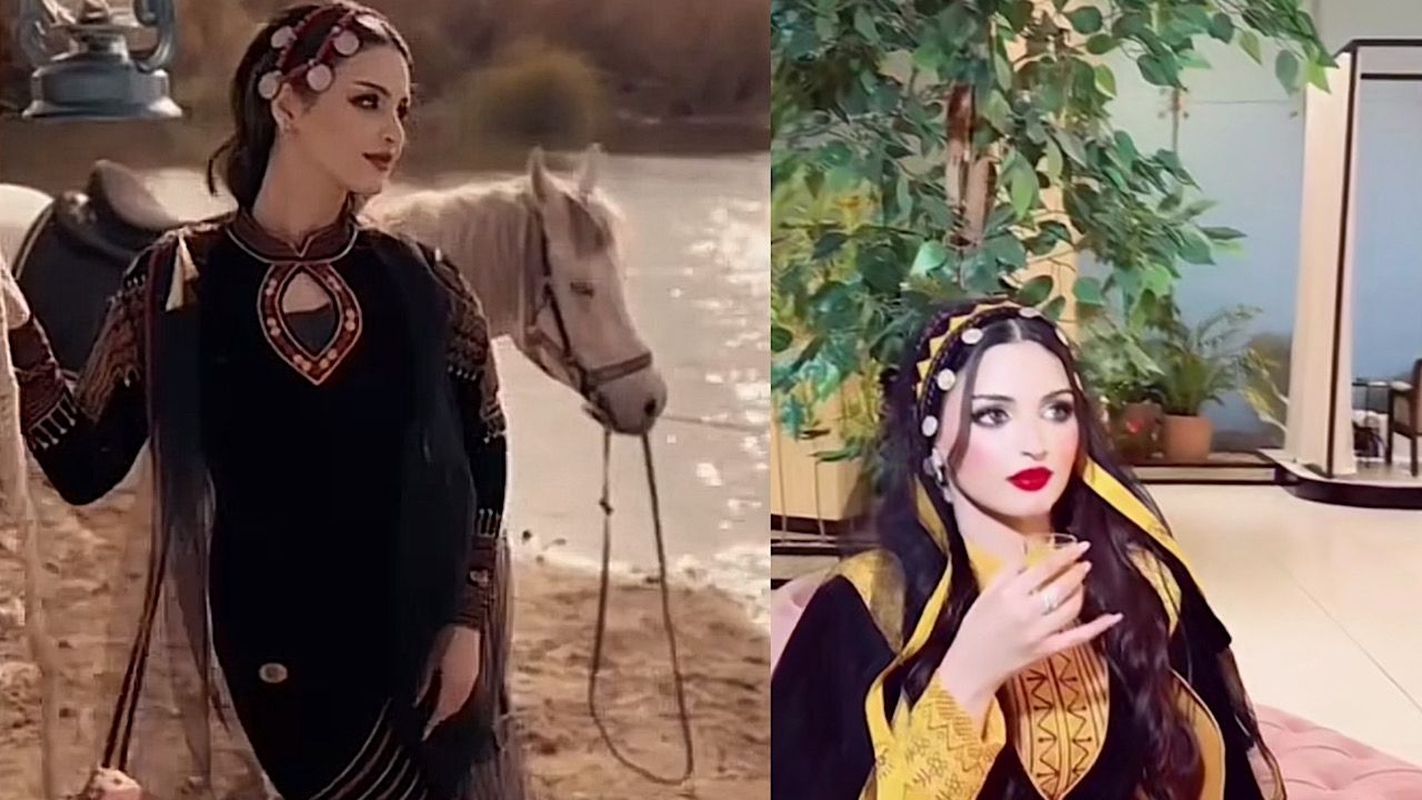 ريناد القحطاني تتغزل بنفسها بالزي الجنوبي : حبيبتي أحلى فرس .. فيديو