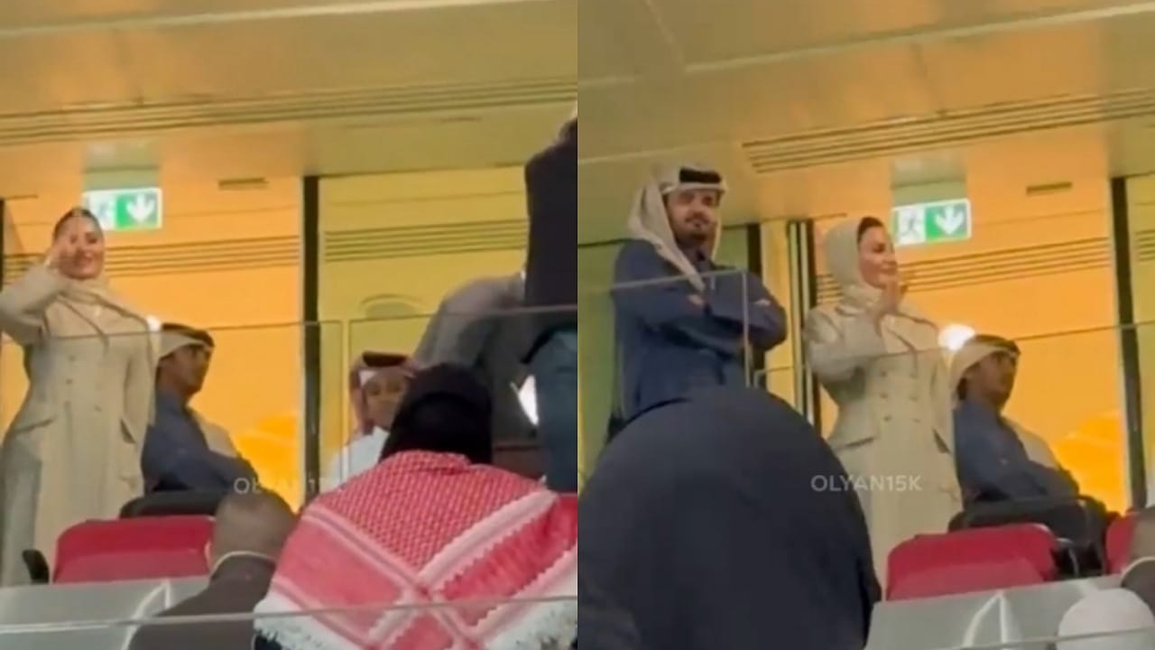 تفاعل الشيخة موزا مع مشجعة أردنية .. فيديو