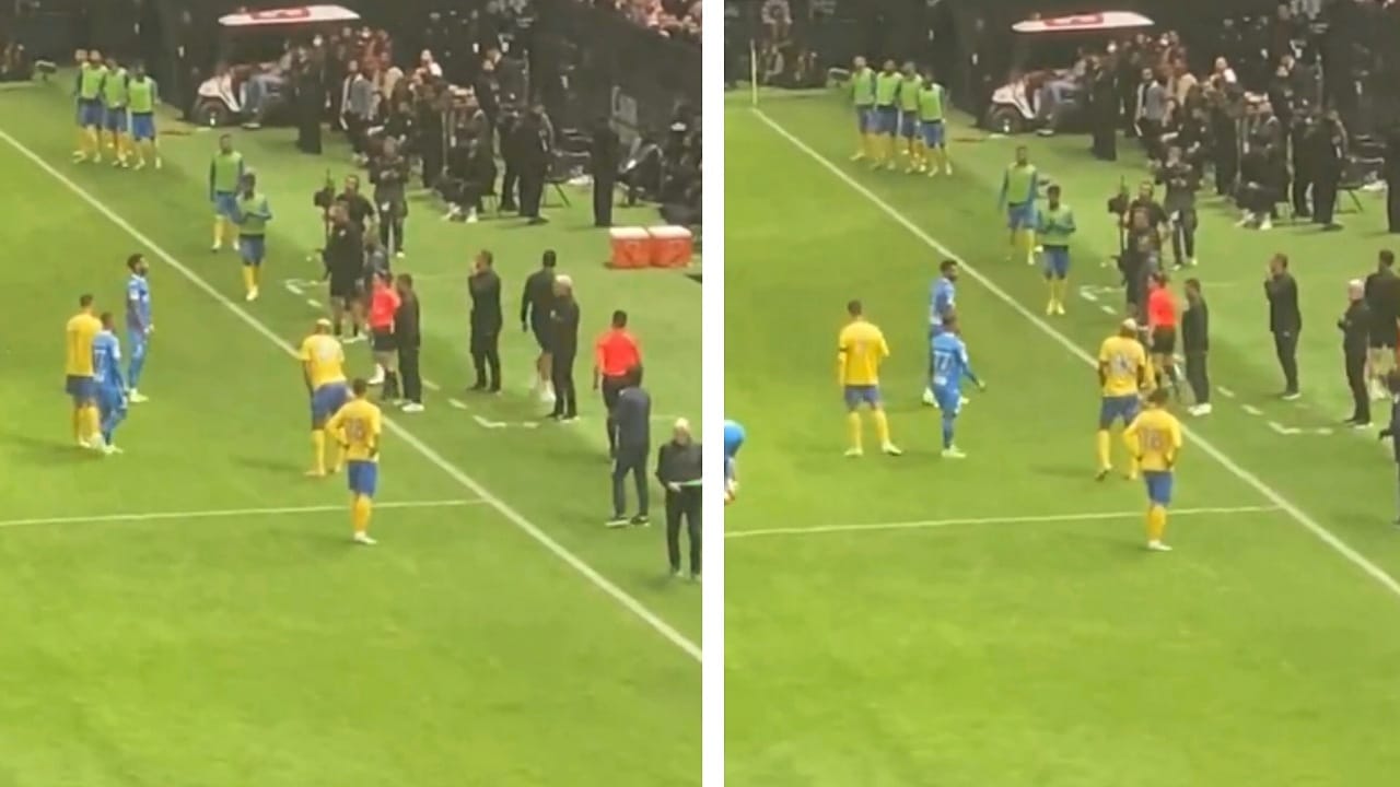 مشادة كلامية بين علي البليهي ودكة بدلاء النصر .. فيديو