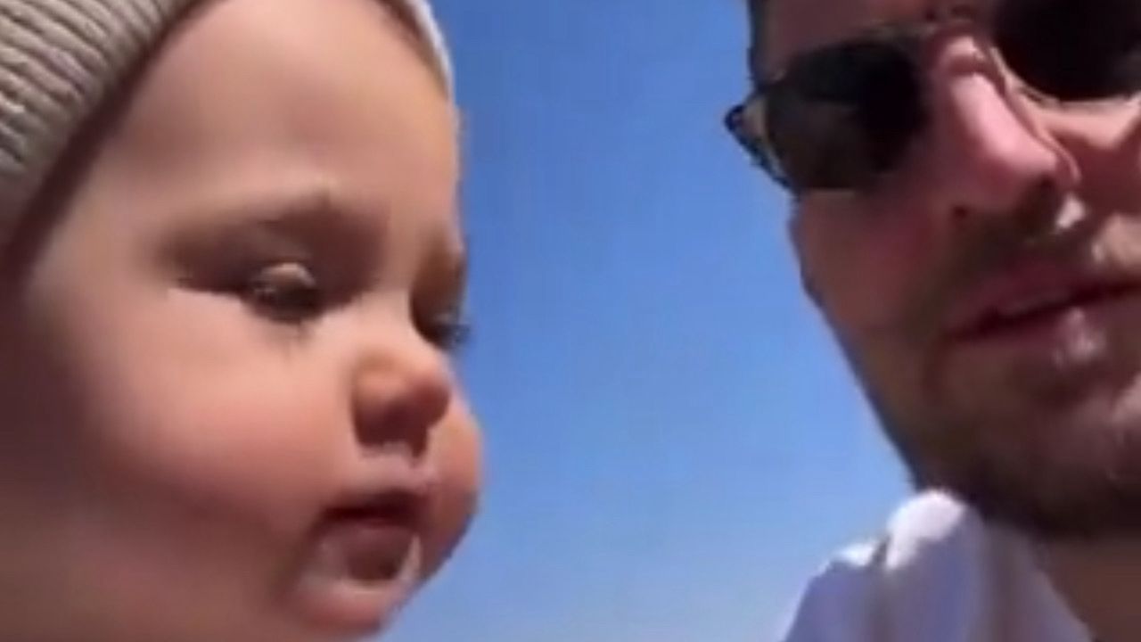 أحدث ظهور لسافيتش مع طفلته ريري .. فيديو