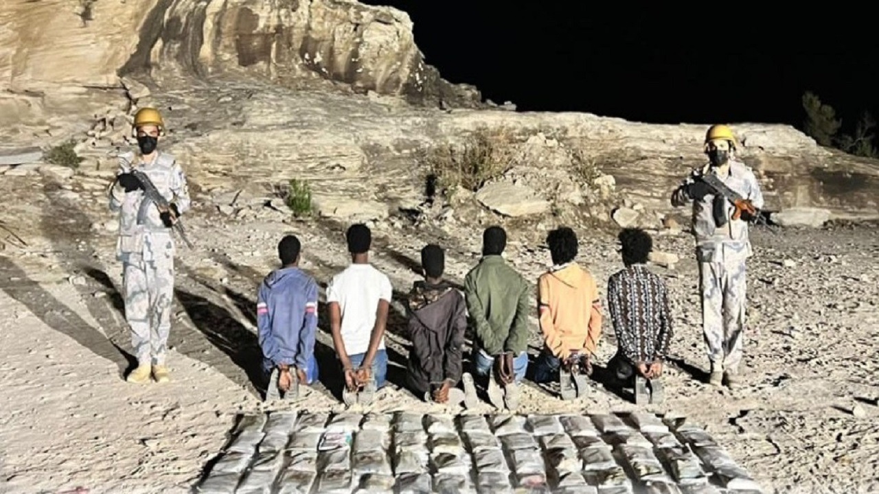 ضبط 6 إثيوبيين هربوا الحشيش في عسير