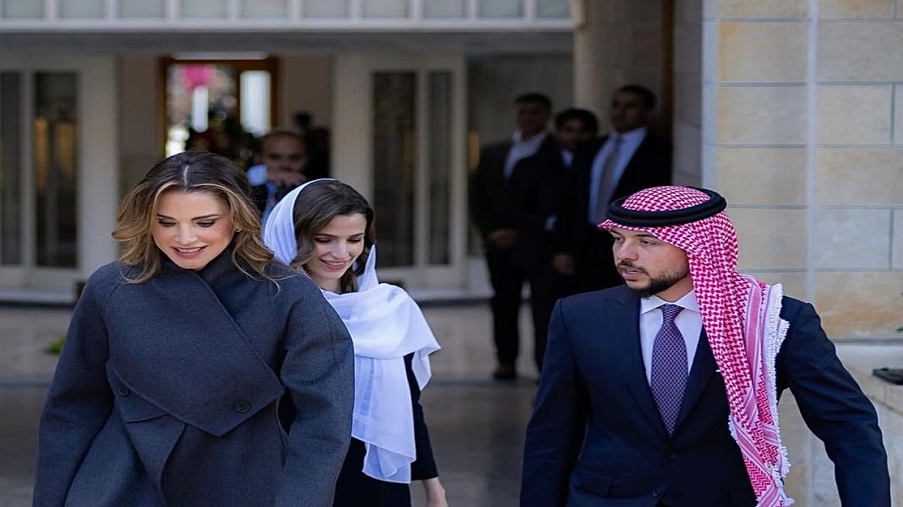 الملكة رانيا وولي العهد ورجوة في مراسم ملكية..فيديو وصور
