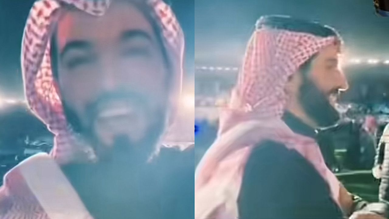 فهد بن نافل يتغنى بالهلال ويردد طربًا : أنا الزعيم أنا البطل .. فيديو
