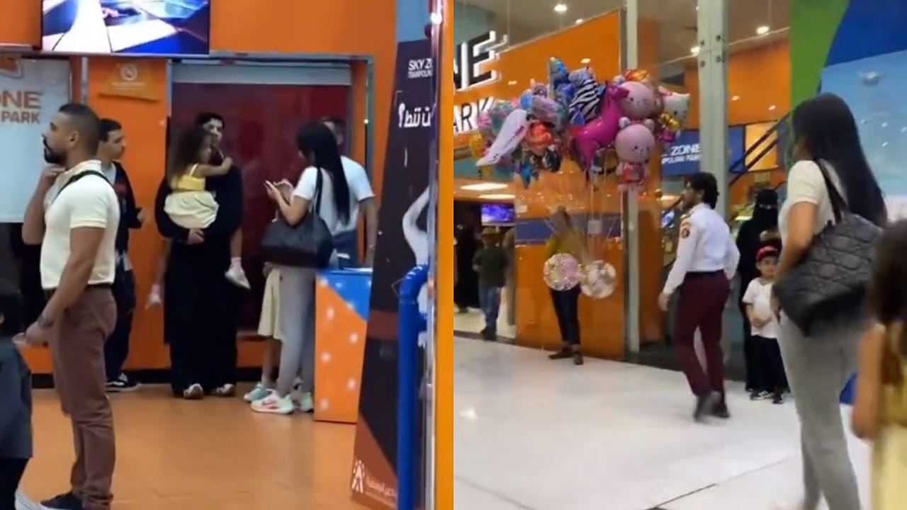 جورجينا في أحد مولات الرياض رفقة أطفالها .. فيديو