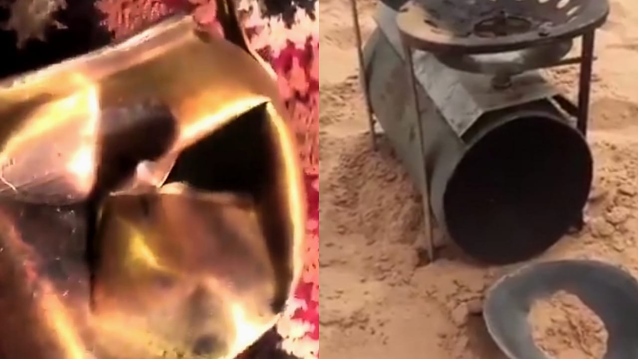 مواطن يوثق انفجار أسطوانة غاز دافور ترهيم أثناء إعداد الفطور في البر .. فيديو
