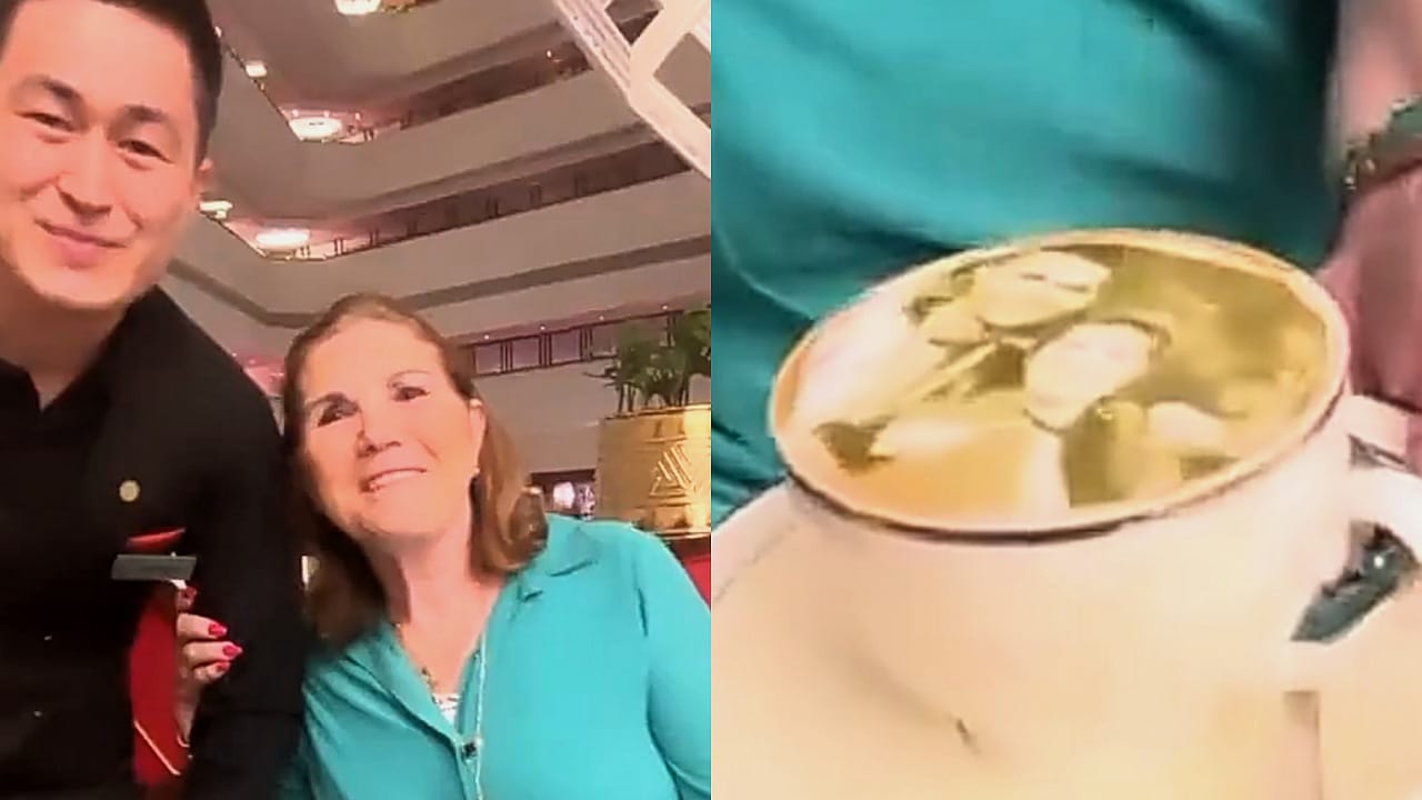 نادل مقهى يُهدي والدة رونالدو هدية مميزة .. فيديو