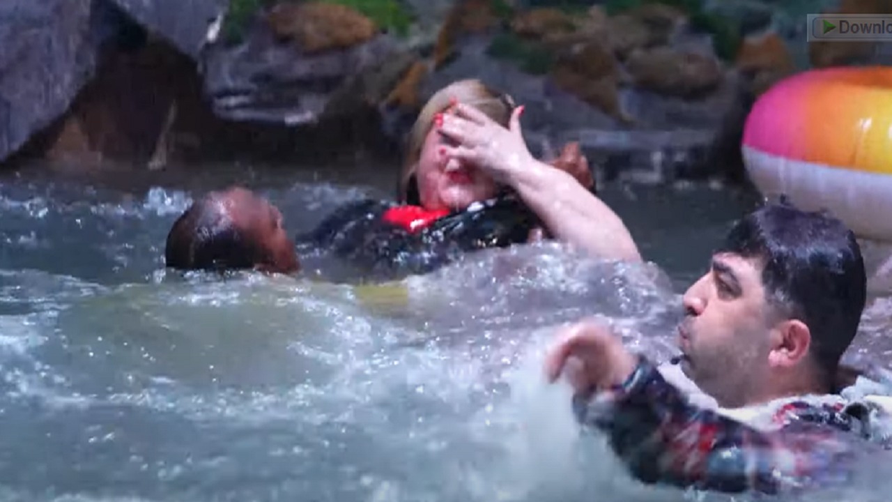 لحظة إنقاذ مها أحمد من الغرق في رامز جاب من الآخر .. فيديو
