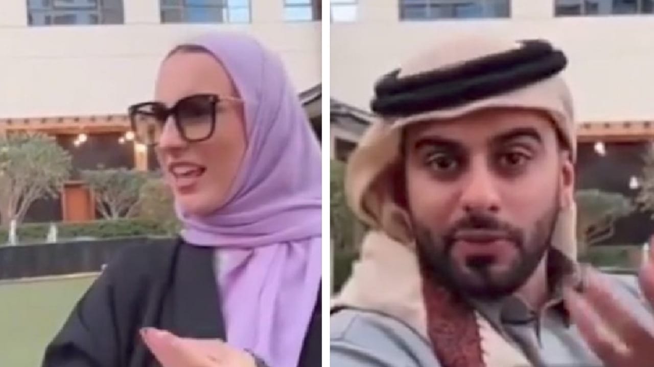 الشمري عن تحجب زوجته البريطانية : ما أقدر أجبرها على الحجاب بيوم وليلة .. فيديو