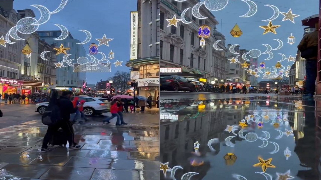 شوارع لندن تتزين بالأجواء الرمضانية..فيديو