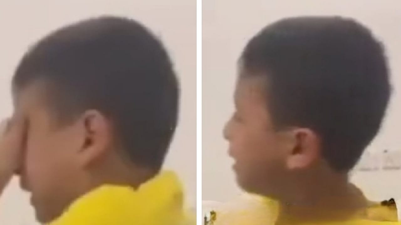 طفل يبكي بعد خسارة النصر أمام العين .. فيديو