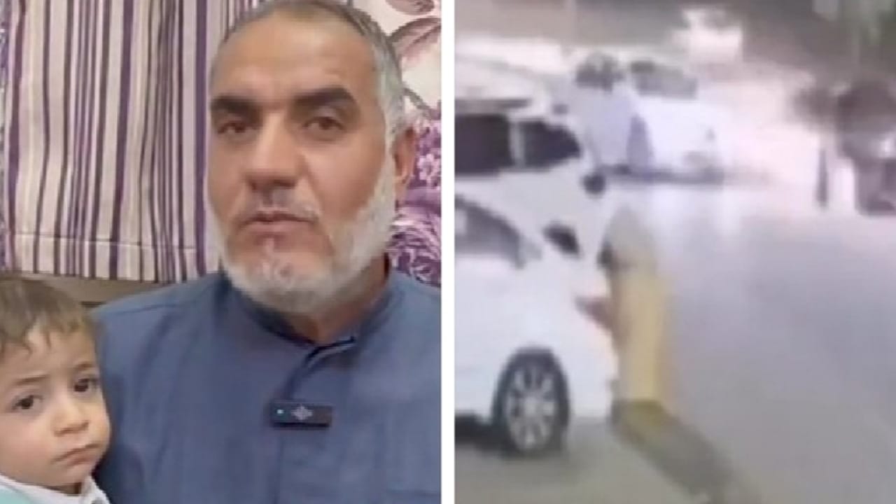 والد الطفل معاذ يوجه الشكر إلى منقذ نجله من حادث الخرج .. فيديو