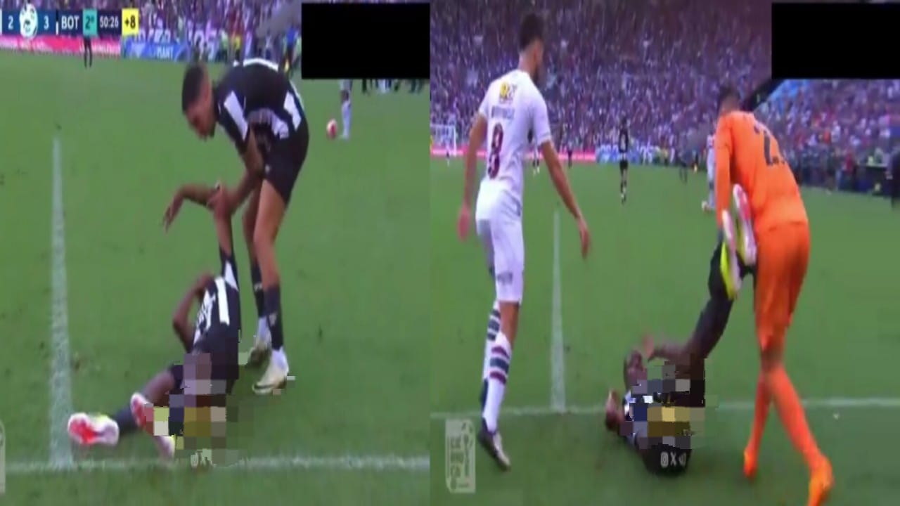 حادثة مضحكة في مباراة كرة قدم بالبرازيل .. فيديو