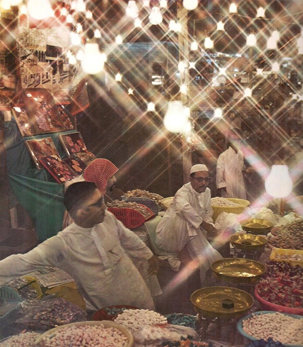 بسطة حلويات العيد في سوق البلد عام 1397 ھـ