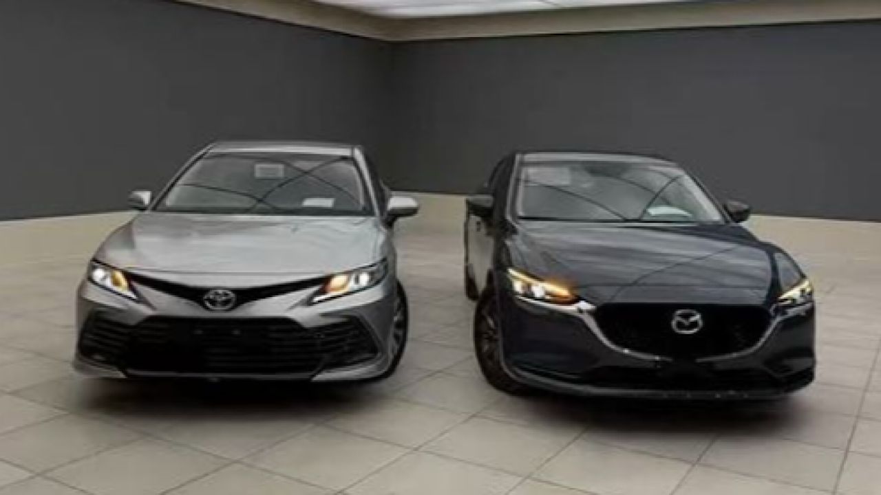 مقارنة بين سيارة مازدا 6 ستاندر و تويوتا كامري .. فيديو