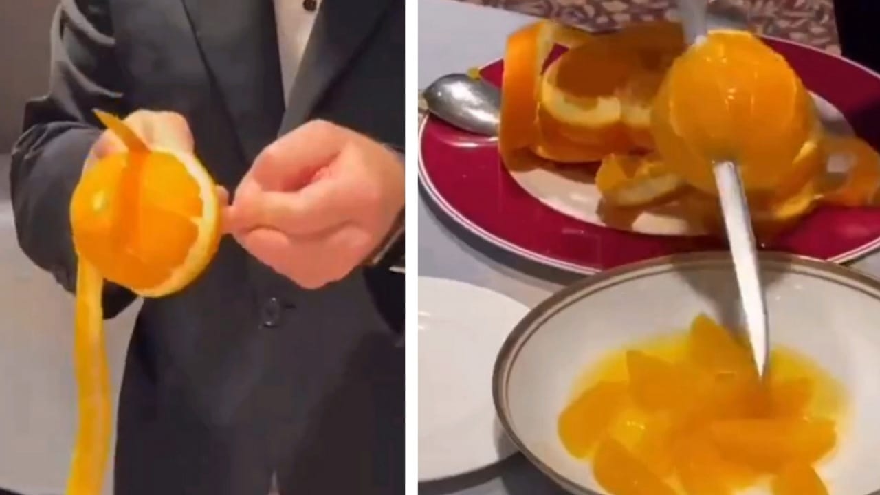 52 ريال .. شخص يتفاجئ بسعر ثمرة برتقال في أحد المطاعم الفاخرة .. فيديو